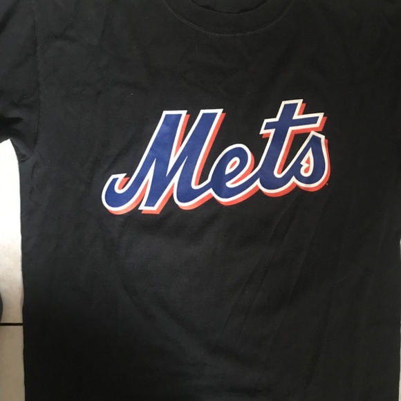 Men’s New York Mets Carlos Delgado 21 MLB Majestic t-Shirt Jersey Size Large - Picture 2 of 9